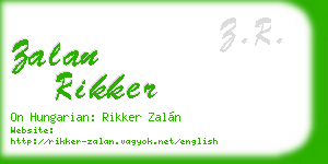 zalan rikker business card