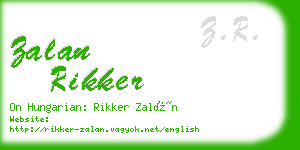 zalan rikker business card